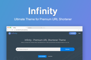 Premium URL Shortener 主题 Infinity 破解版