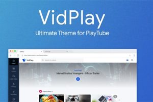 Playtube第三方模板Vidplay v2.2